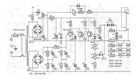 10 300V variable power supply circuit design diagram electronic project