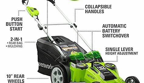 greenworks 20 inch 40v twin force cordless lawn mower manual