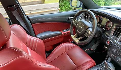 red interior dodge charger
