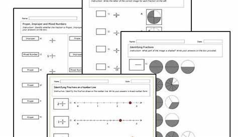 introduction to fractions worksheets