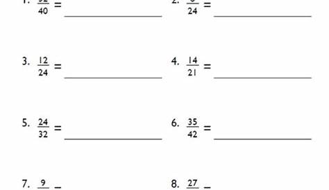 simplify fractions worksheets 4th grade