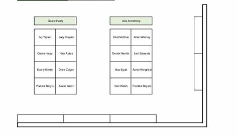 Office Seating Chart Templates | Free excel download