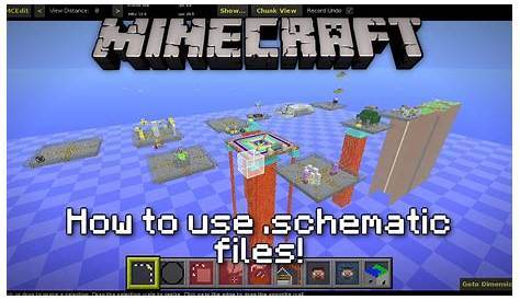 how to use a schematic file in minecraft