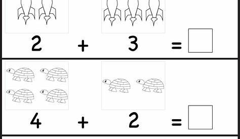 math worksheet adding kindergarten