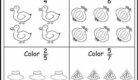 Coloring Fractions – 5 Worksheets / FREE Printable Worksheets