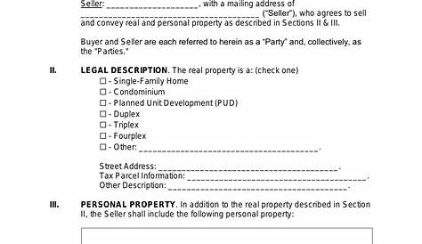 Free Purchase and Sale Agreement Template - PDF | Word – eForms