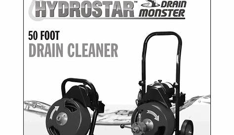 HYDROSTAR DRAIN MONSTER 68285 OWNER'S MANUAL & SAFETY INSTRUCTIONS Pdf