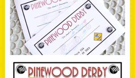 DIY Pinewood Derby Trophies and Certificates - Sugar Bee Crafts