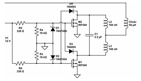 circuit diagram of induction heater