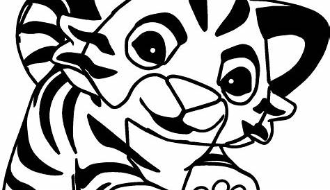 tiger printable coloring page