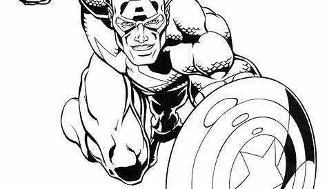 12 superhero coloring page to print - Print Color Craft