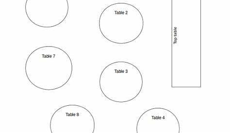 printable round table seating chart template