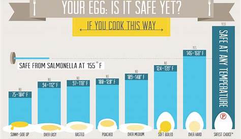 fried egg temperature chart