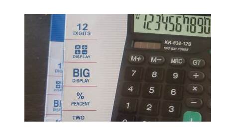 2-Electronic calculator KK-837-12s new in box 6945647978371 | eBay
