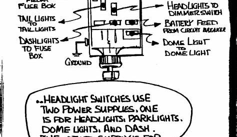 gm headlight switch schematic