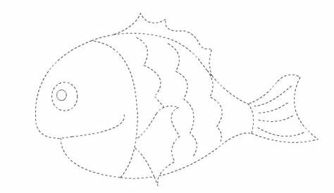 easy trace fish worksheet