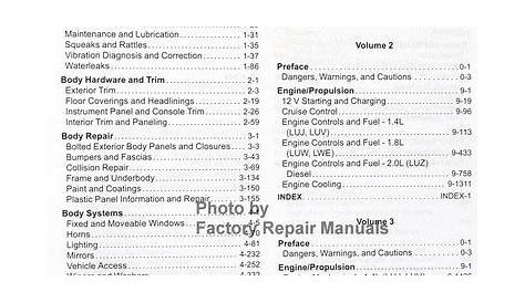 2015 Chevy Cruze Factory Service Manual Complete Set Original Shop