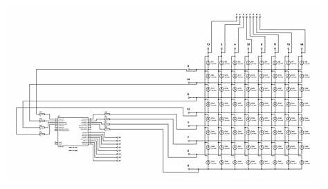 8x8 led matrix schematic