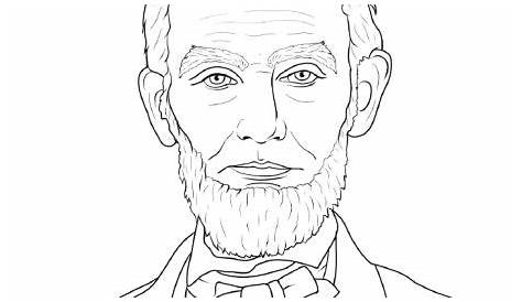 Abraham Lincoln Colouring Page 4