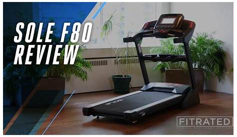 sole f80 treadmill owner's manual