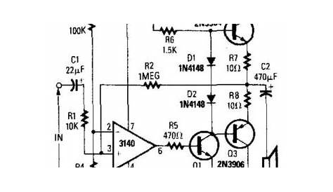 dual input op amp circuit diagram