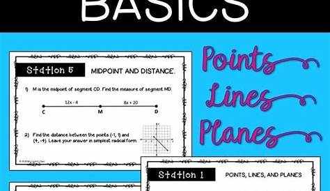 geometry distance and midpoint worksheet