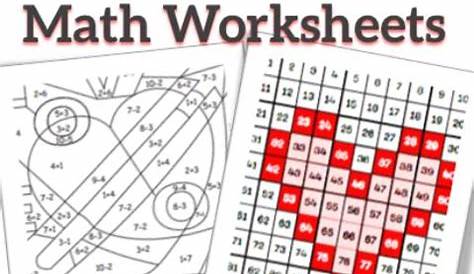300 Free Valentine Math Worksheets for Kids