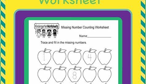 missing numbers worksheet for kindergarten