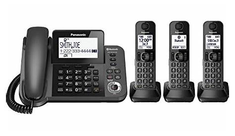 PANASONIC KX-TGE474S Link2Cell(R) Bluetooth(R) Cordless Phone System (4-handset System): Amazon