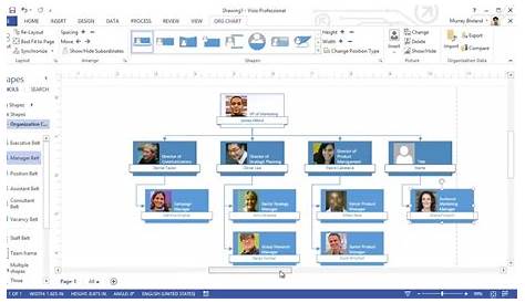 visio org chart excel