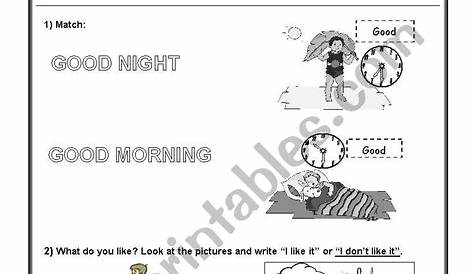 worksheets to teach english