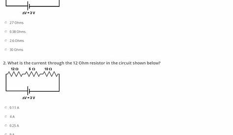 Quiz & Worksheet - Electric Circuit Diagrams | Study.com