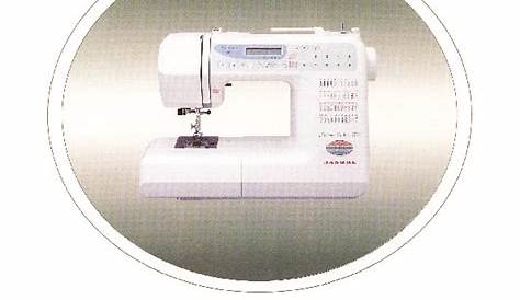 Janome Memory Craft 3500 Sewing Instruction Manual