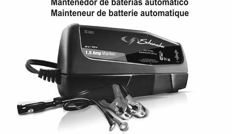 schumacher battery maintainer manual