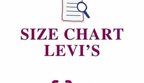 Levi's Size Chart » SIZGU.com