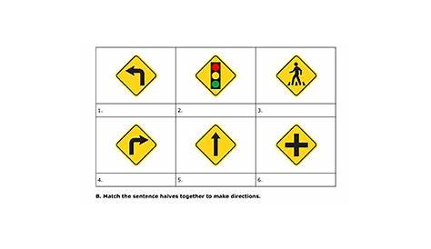 give directions worksheets