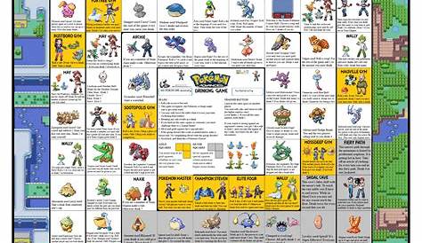 Printable Pokemon Game Board