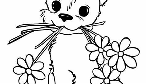 Cute Puppy Coloring Pages #2690 - ClipArt Best - ClipArt Best