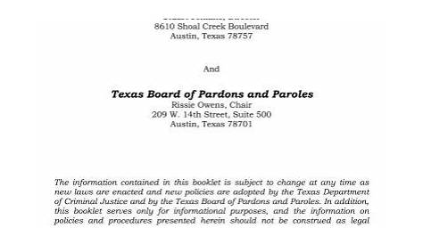 Sample Support Letter For Parole In Texas | Onvacationswall.com