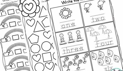 spring math worksheets for kindergarten