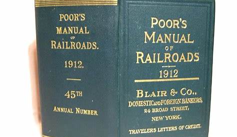 poor's manual of railroads 1900