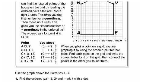 Graphing Ordered Pairs Worksheet for 4th Grade | Lesson Planet