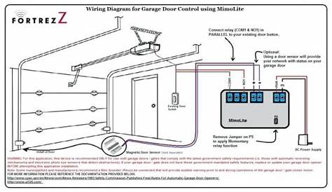 garage door opener circuit diagram