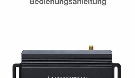 audiovox ar5100 user manual
