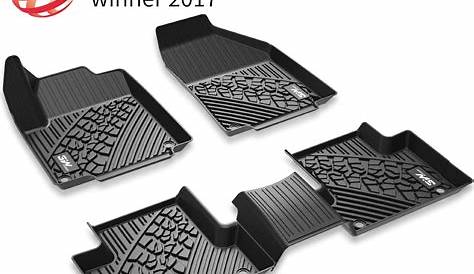3W Floor Mats for Jeep Compass 2017 2018 2019 2020 - Full Set Front and
