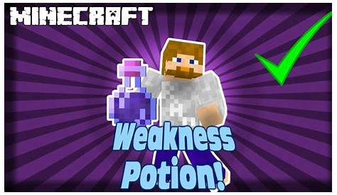 MINECRAFT | How to Make a Weakness Potion! 1.14 - YouTube