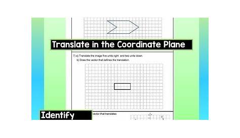 translations on a coordinate plane worksheet