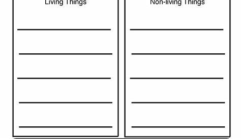 Image result for living things and nonliving things worksheets for