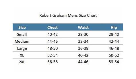 robert graham size chart men