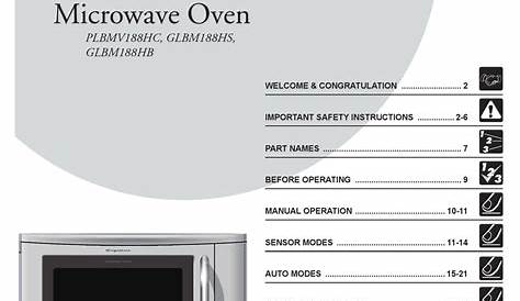 frigidaire microwave manuals online